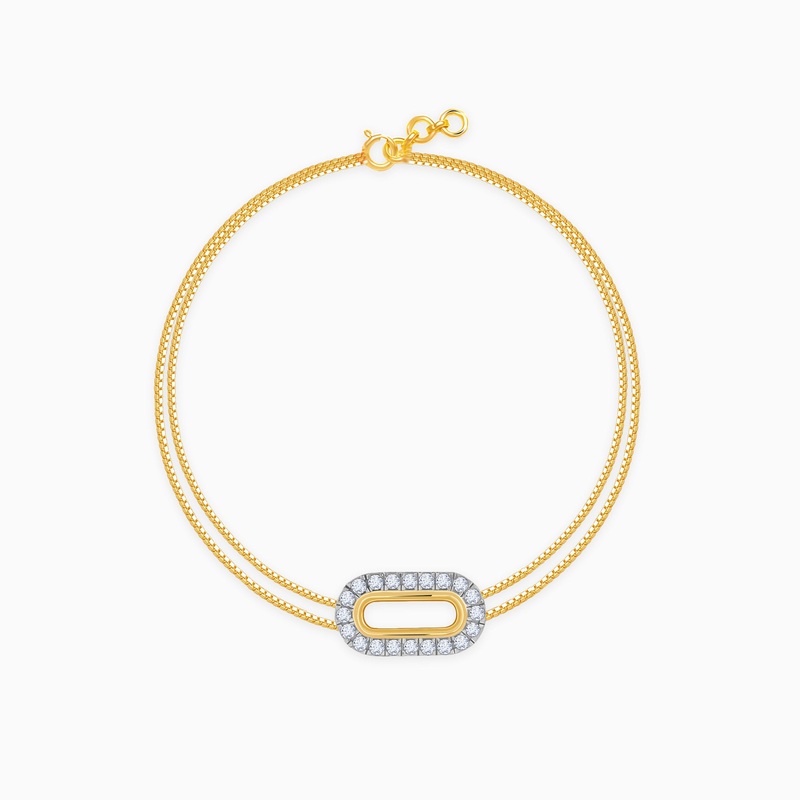 Gold Ornika Lab Grown Diamond Bracelet