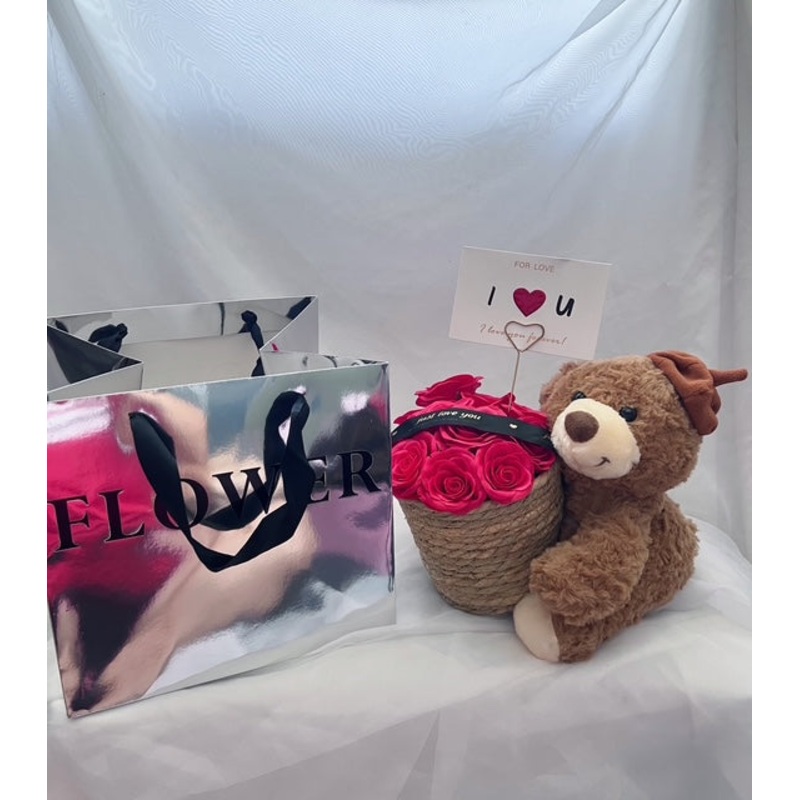 Rose Bear (Klang Valley Delivery Only)