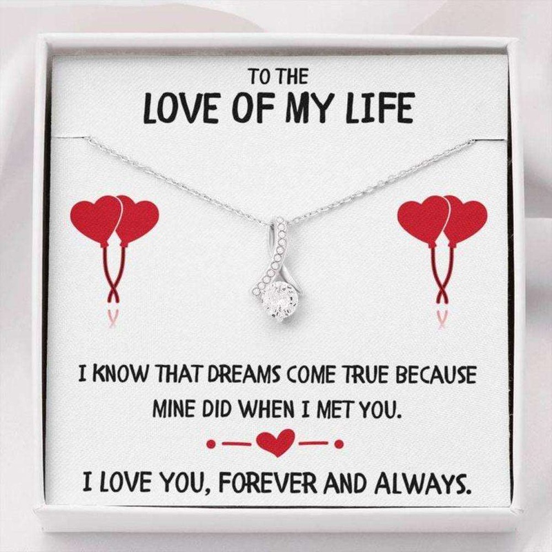 Wife Necklace, To The Love Of My Life Dreams Necklace Gift