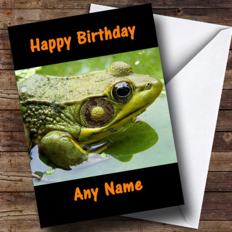Frog Personalised Birthday Card – The Card Zoo