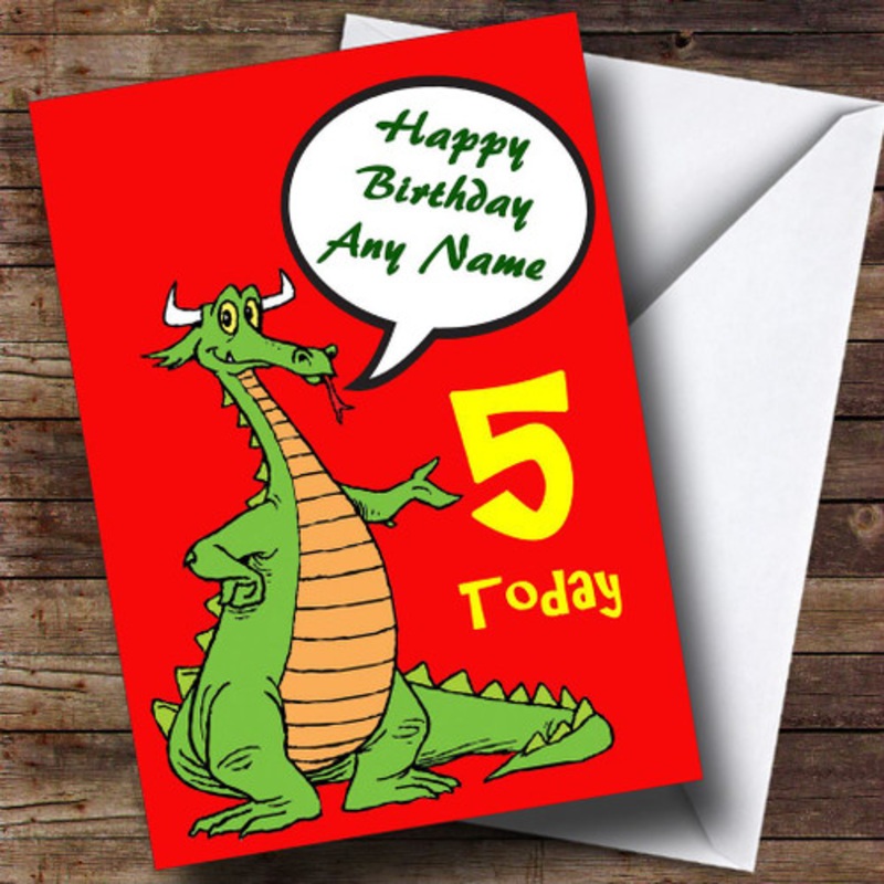 Talking Dragon Personalised Birthday Card – The Card Zoo