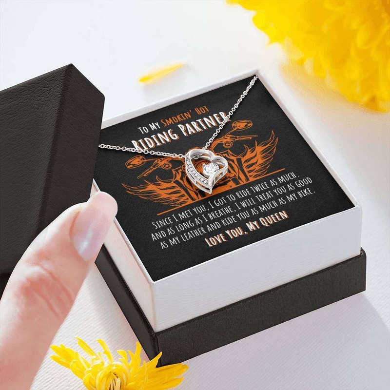 Wife Necklace, Girlfriend, To My Smokin Hot Riding Partner  Forever Love Necklace