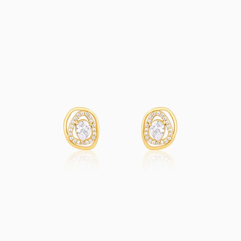 Golden Glittering Earrings