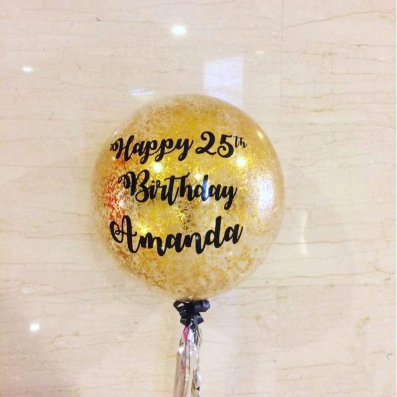 Personalized Balloons with Confetti