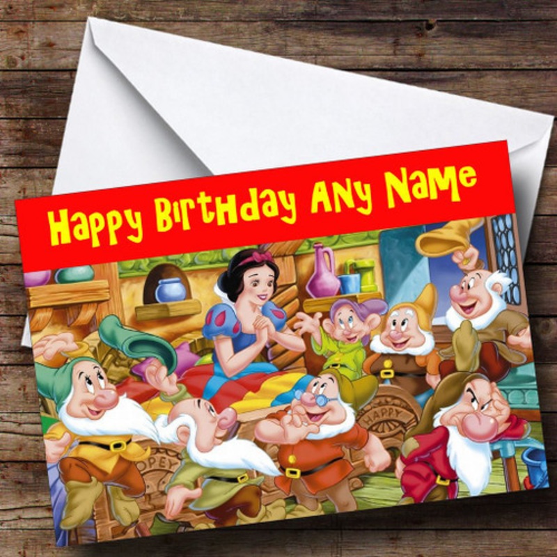Snow White Personalised Birthday Card – The Card Zoo