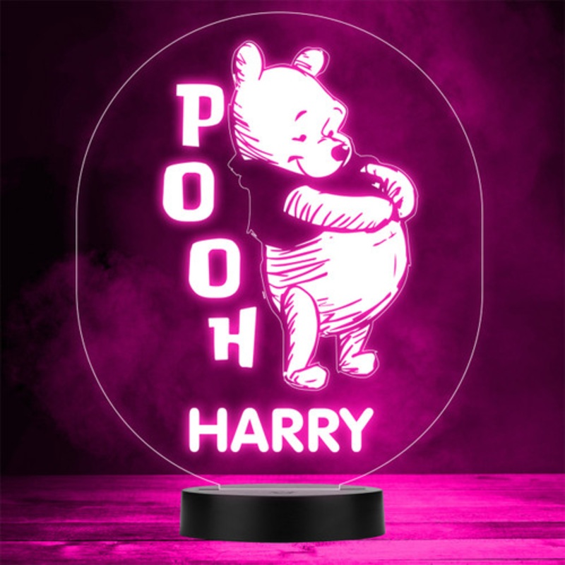 Winnie-the-Pooh Pooh Bear Kids Character LED Personalised Gift Night Light – The Card Zoo