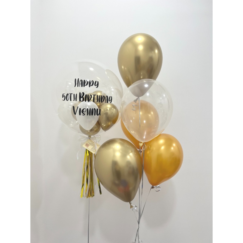 24 Lily Bubble Balloon Set (Klang Valley Delivery)