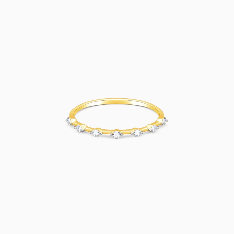 Gold Seven-Star Diamond Ring