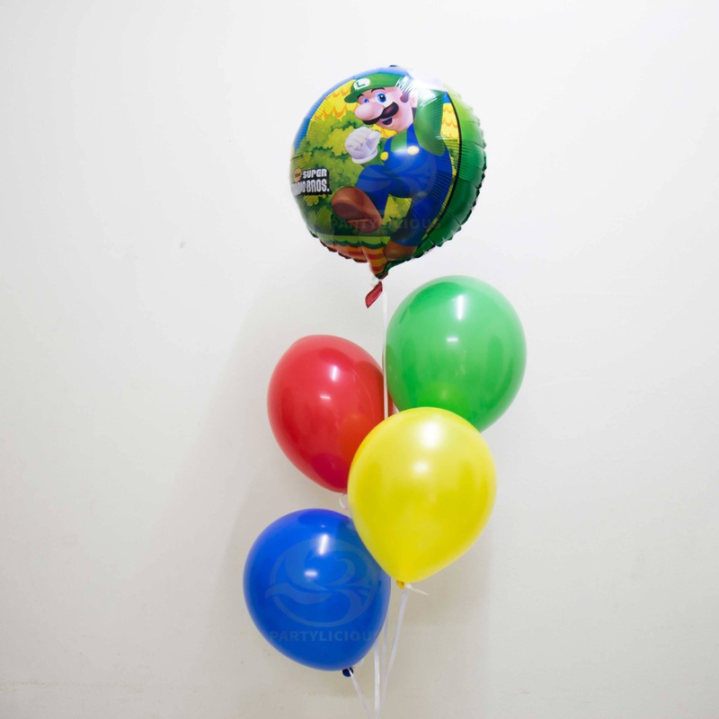 Mario Latex Balloon Bunch