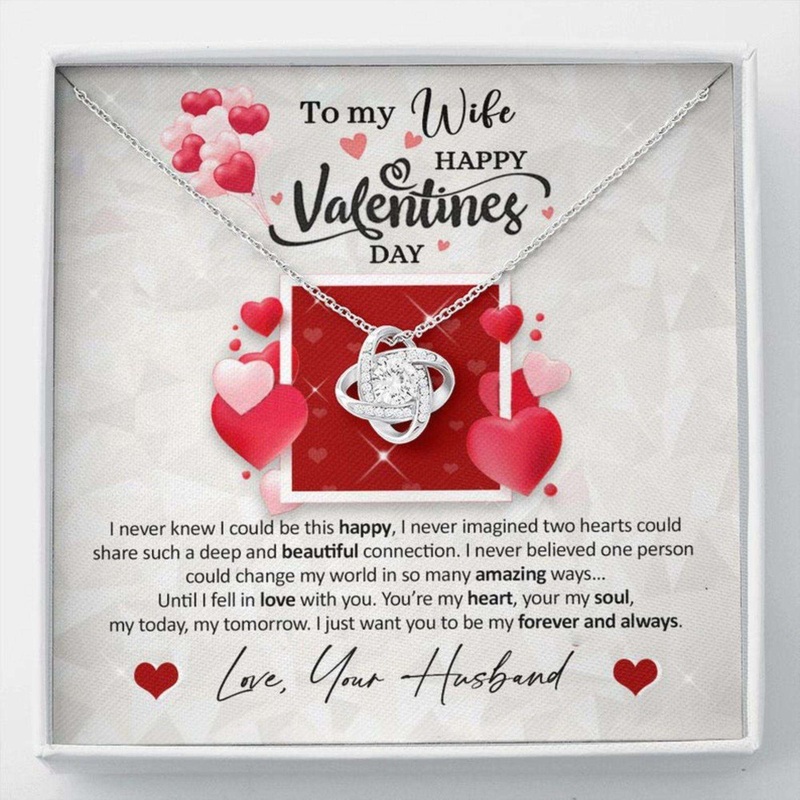 Wife Necklace, ValentineS Day Necklace Gift With Message Card For Wife From Husband, Wedding Gift For Wife, Gift For Her