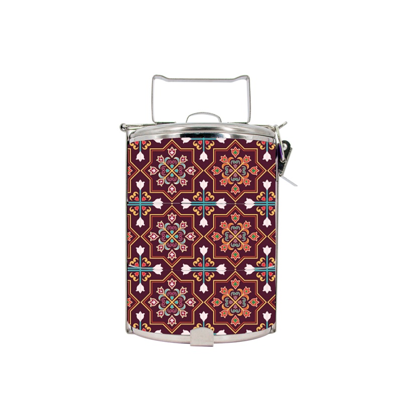 BDARI Tiffin Carrier – Autumn Tiles (Nationwide Delivery)
