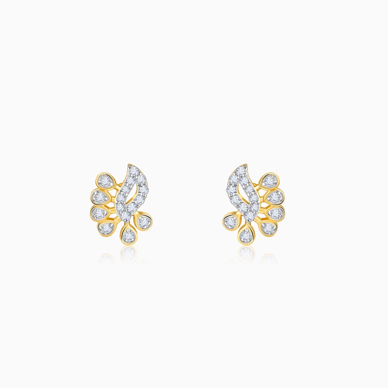 Gold Fiona Lab Grown Diamond Stud Earrings