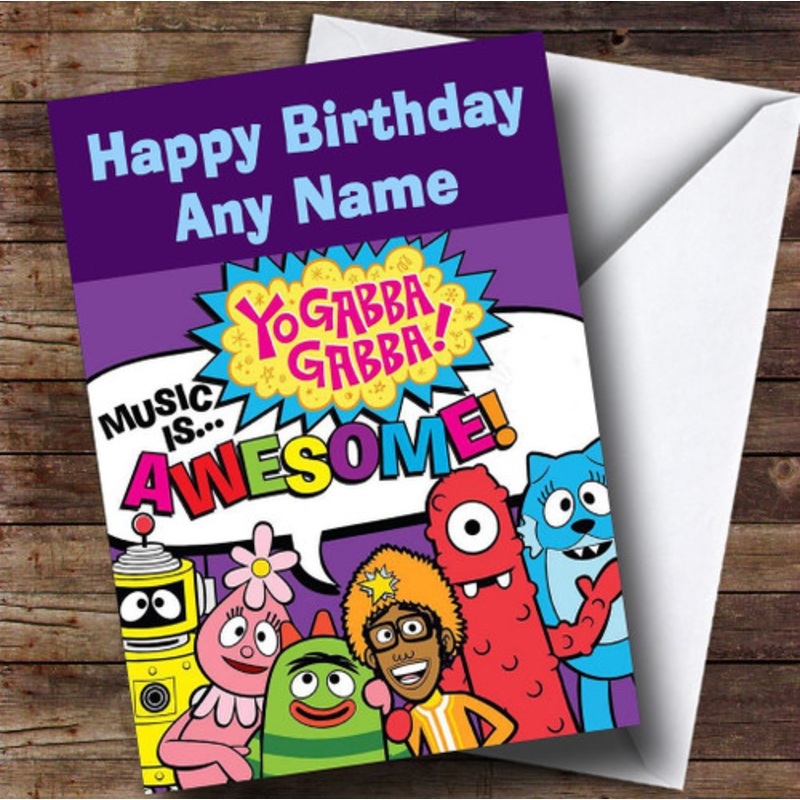 Yo Gabba Gabba Personalised Children’s Birthday Card – The Card Zoo