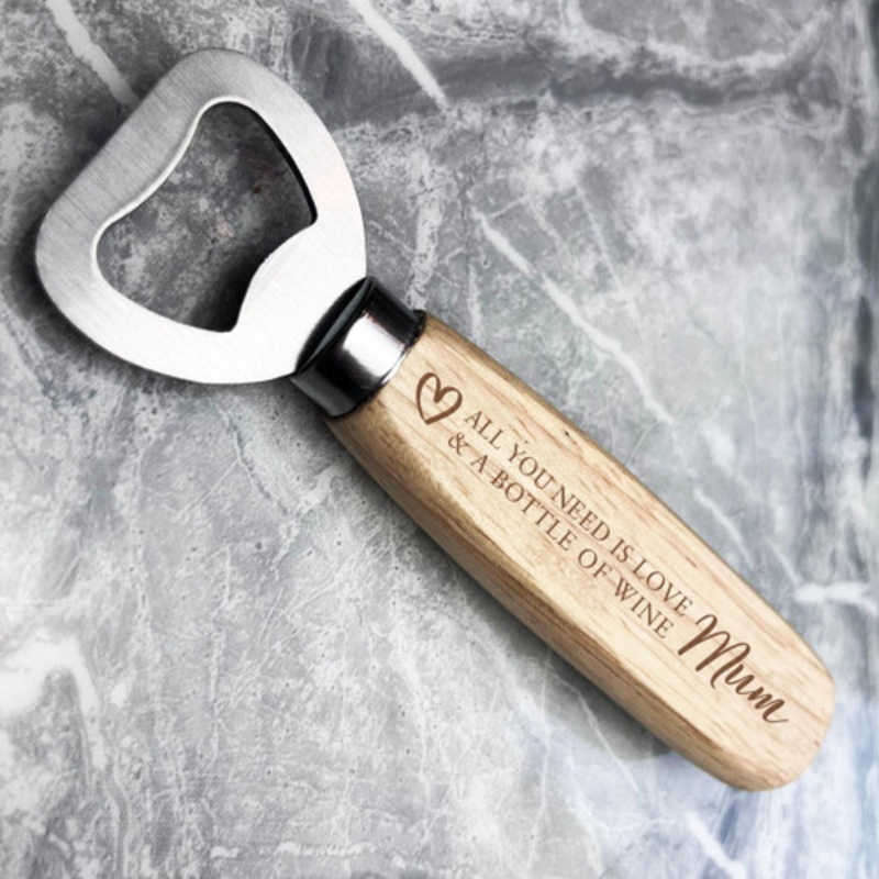 All You Need Is Love And A Bottle Of Wine Personalised Gift Bottle Opener – The Card Zoo