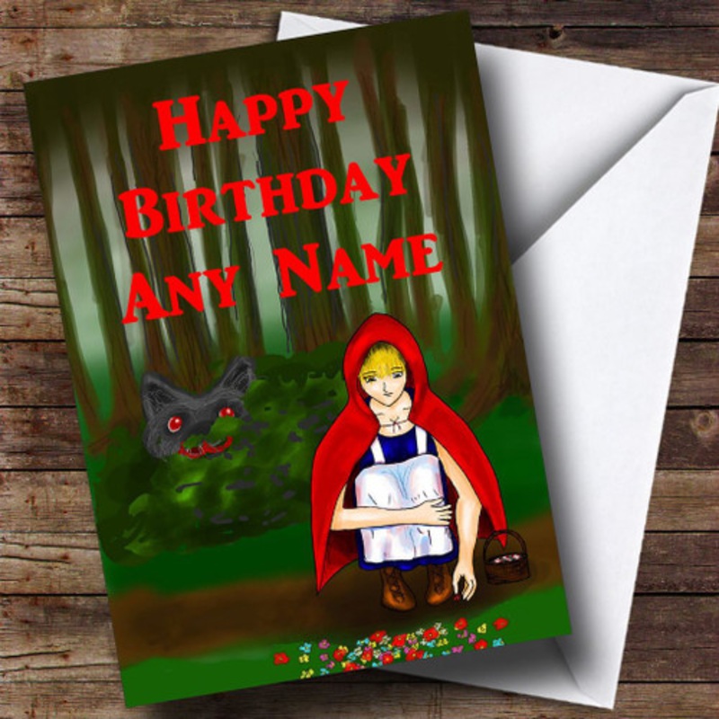 Little Red Riding Hood Personalised Birthday Card – The Card Zoo
