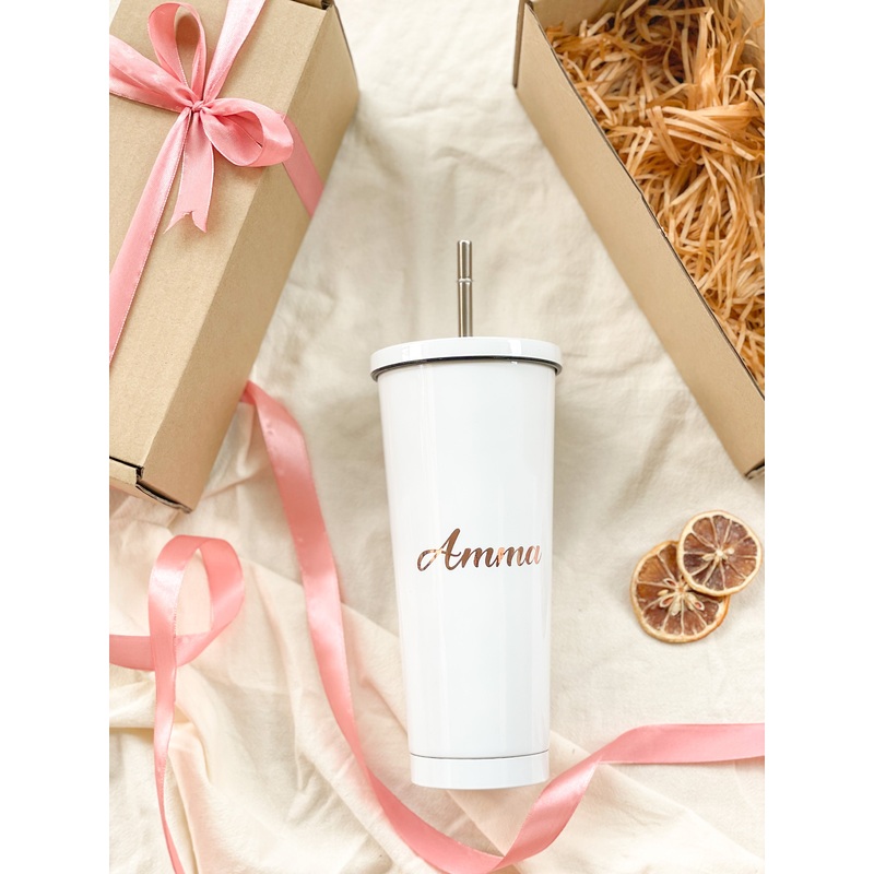 Stay Hydrated | Customizable Stainless Steel 304 Thermal Flask Gift Set (Nationwide Delivery)