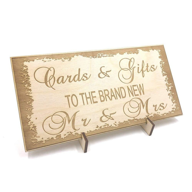 Wooden Wedding signs Plaques, Cards & Gifts to Bride Groom