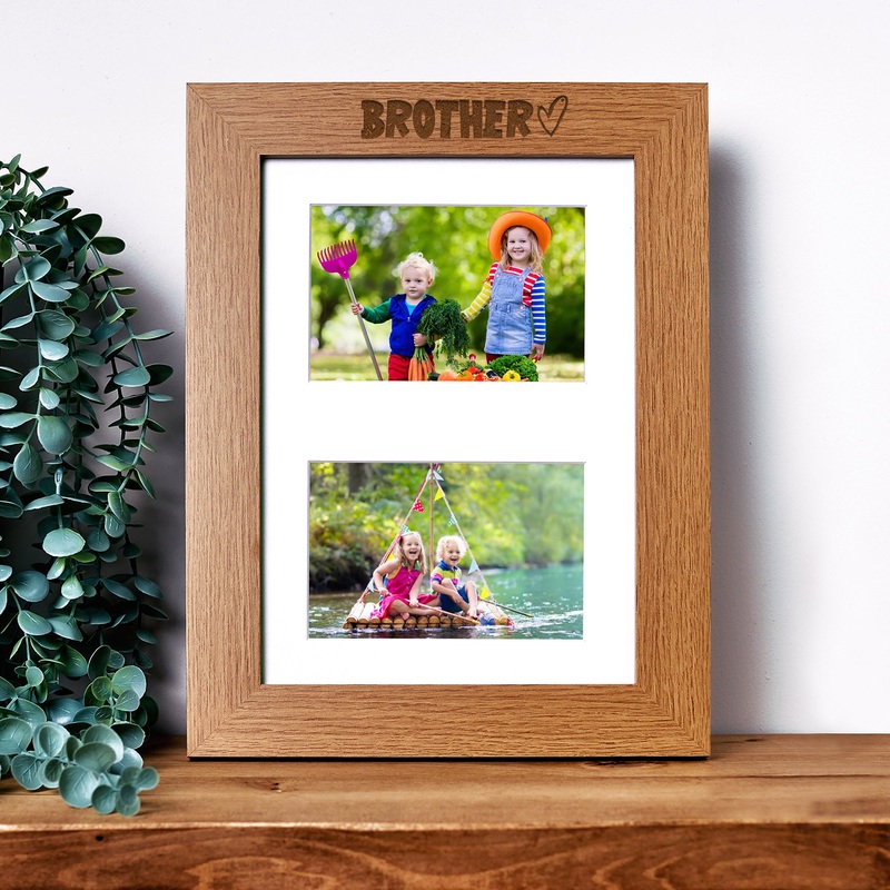 Brother Photo Picture Frame Double 6×4 Inch Landscape