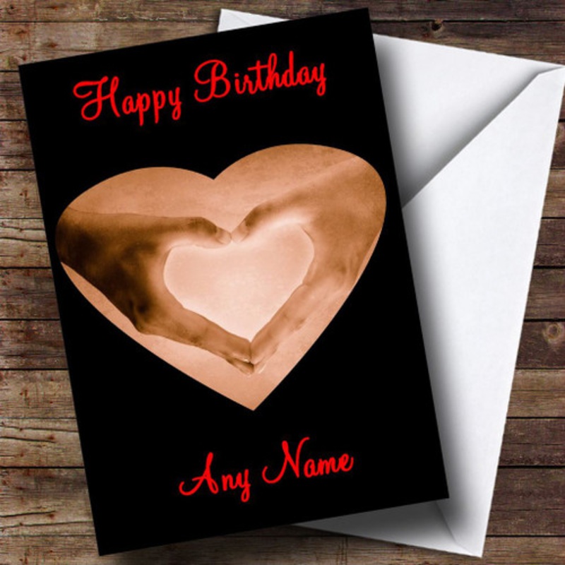 Heart Hands Romantic Personalised Birthday Card – The Card Zoo