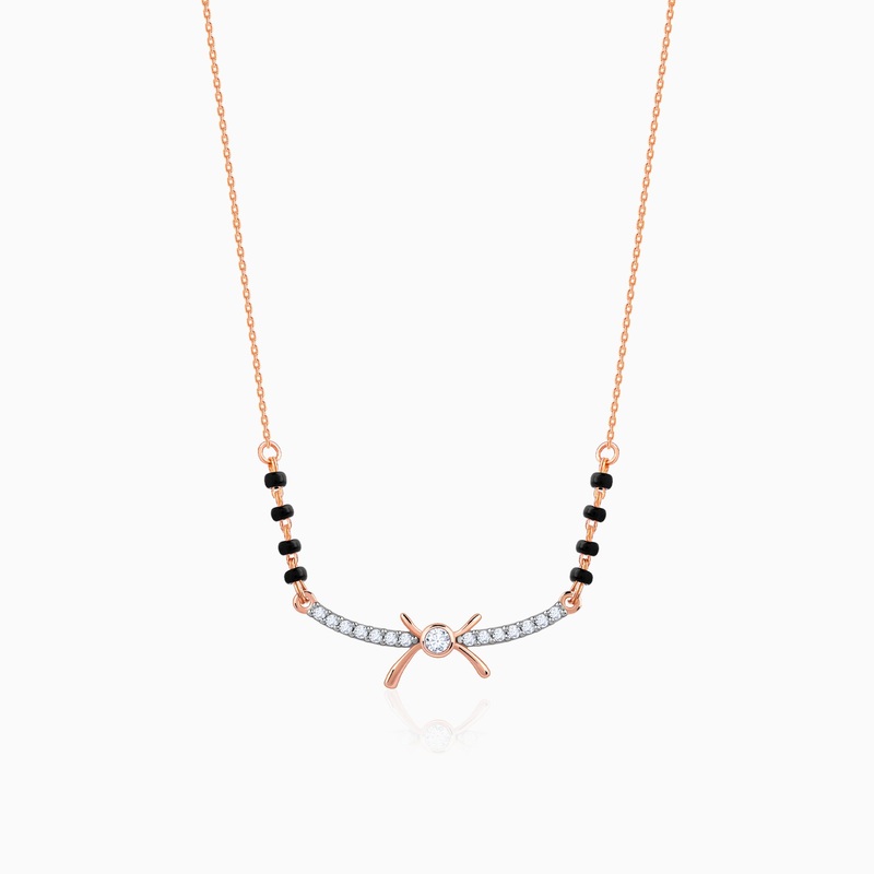 Rose Gold Roopa Lab Grown Diamond Mangalsutra