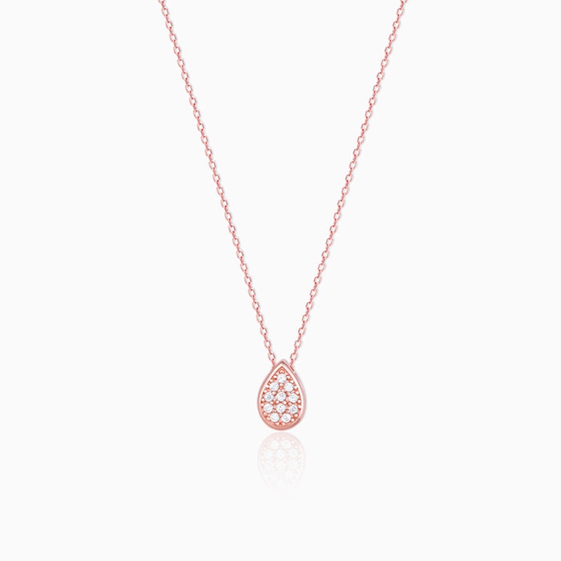 Rose Gold Studded Swayer Necklace