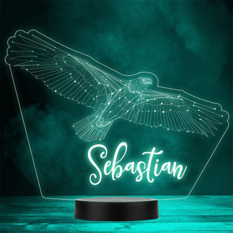 3D Style Eagle Bird Personalised Gift Colour Changing LED Lamp Night Light – The Card Zoo