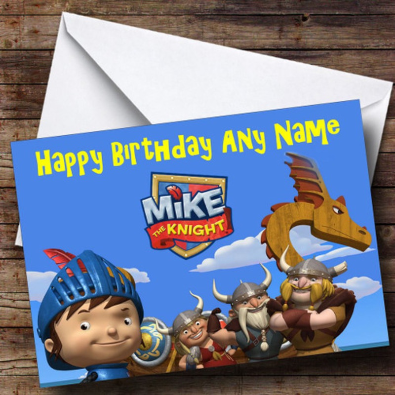 Mike The Knight Personalised Birthday Card – The Card Zoo