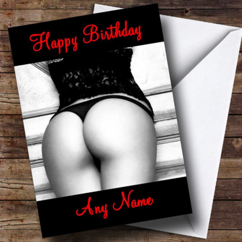 Sexy Bum Personalised Birthday Card – The Card Zoo