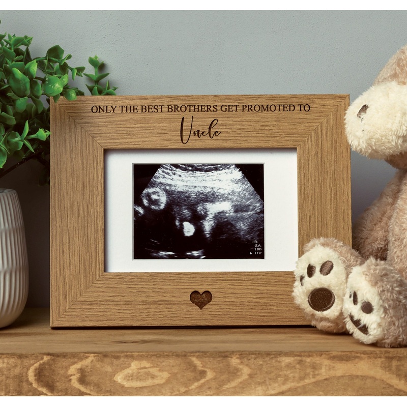 The best brothers get promoted to uncle Baby Scan Frame