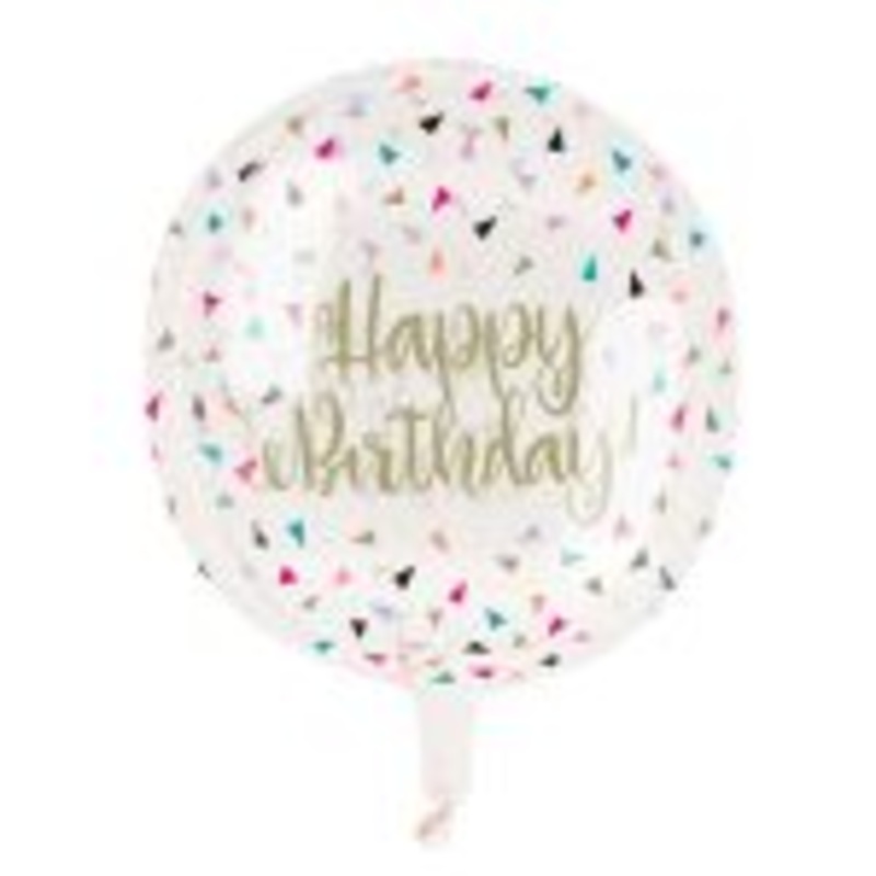 18 Air Filled Transparent Balloon with Standard Text