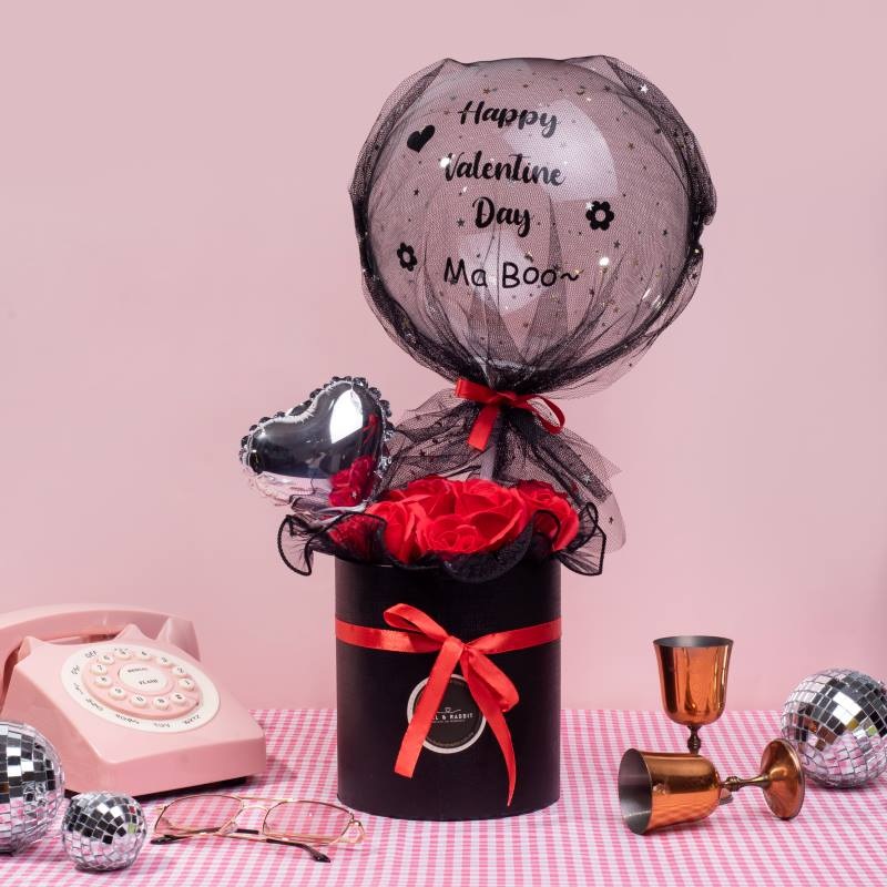 Angel Baby Angel Balloon Flower Box (Soap Flower) – (Klang Valley Delivery)