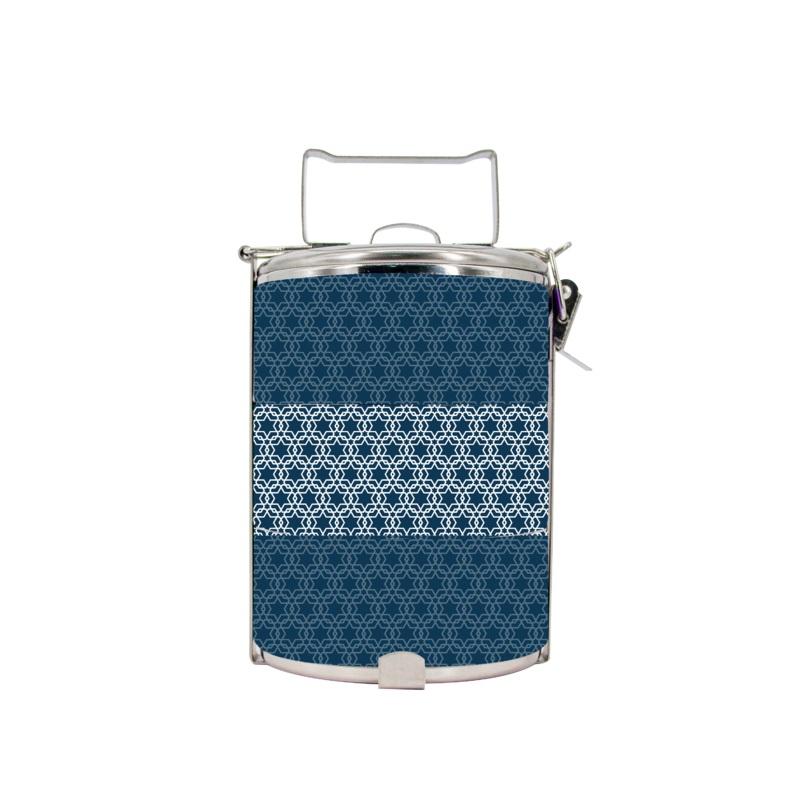 BDARI Tiffin Carrier – Blue A Batik (Nationwide Delivery)