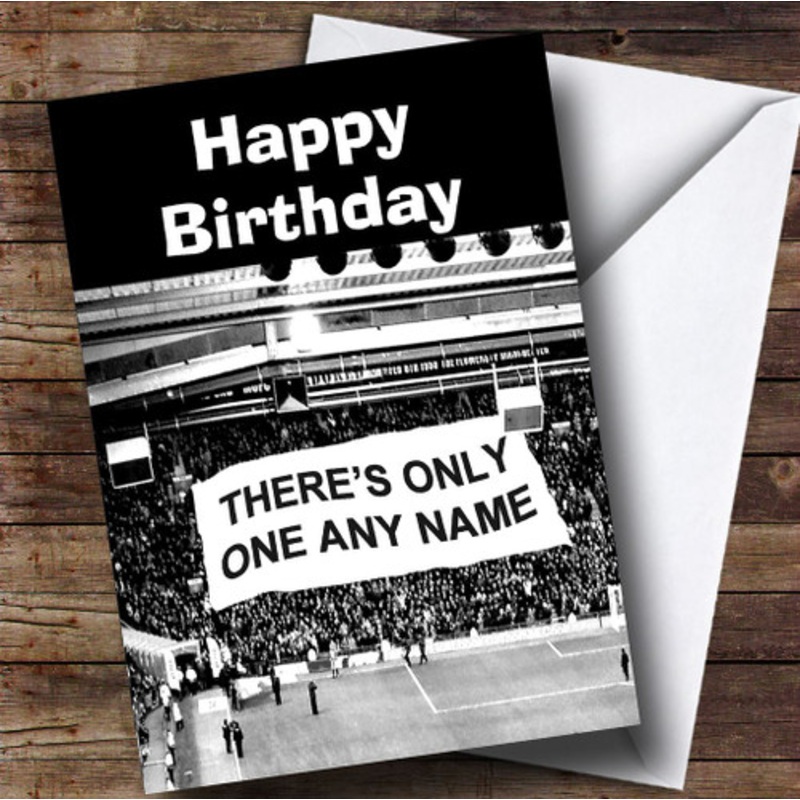 Football Fan Stadium Banner Funny Personalised Birthday Card – The Card Zoo