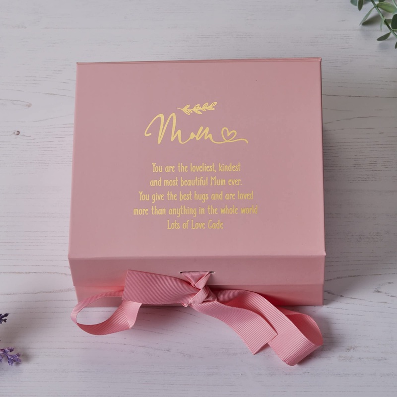Personalised Mum Pink Gift Box With Sentiment