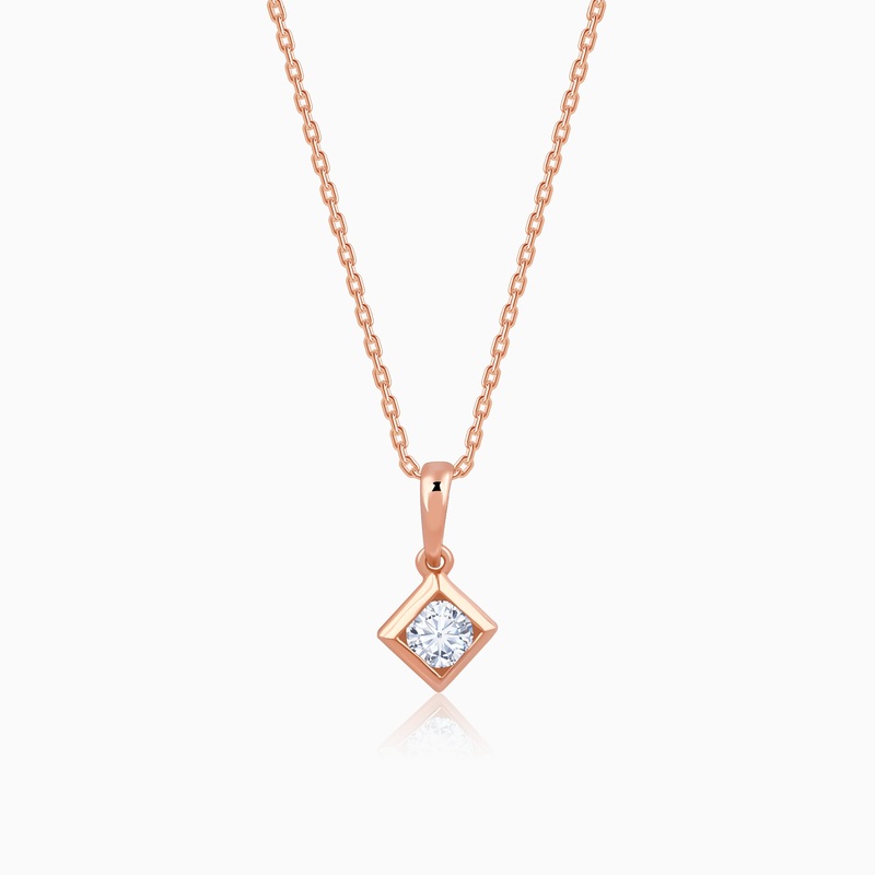 Rose Gold Kaiva Lab Grown Diamond Pendant