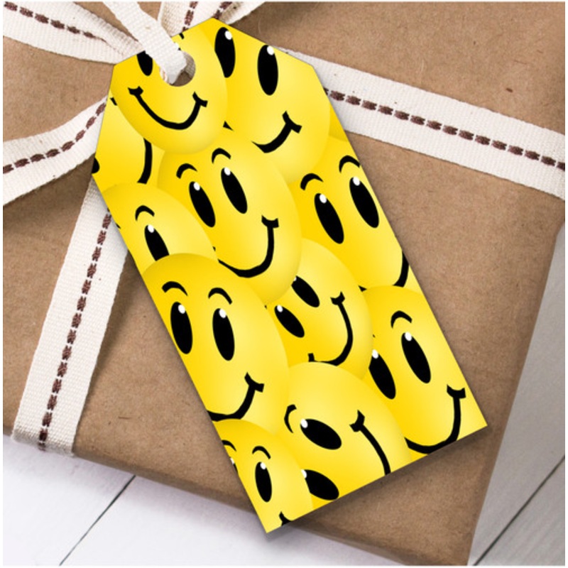 Smiling Emojis Children’s Birthday Present Favor Gift Tags – The Card Zoo