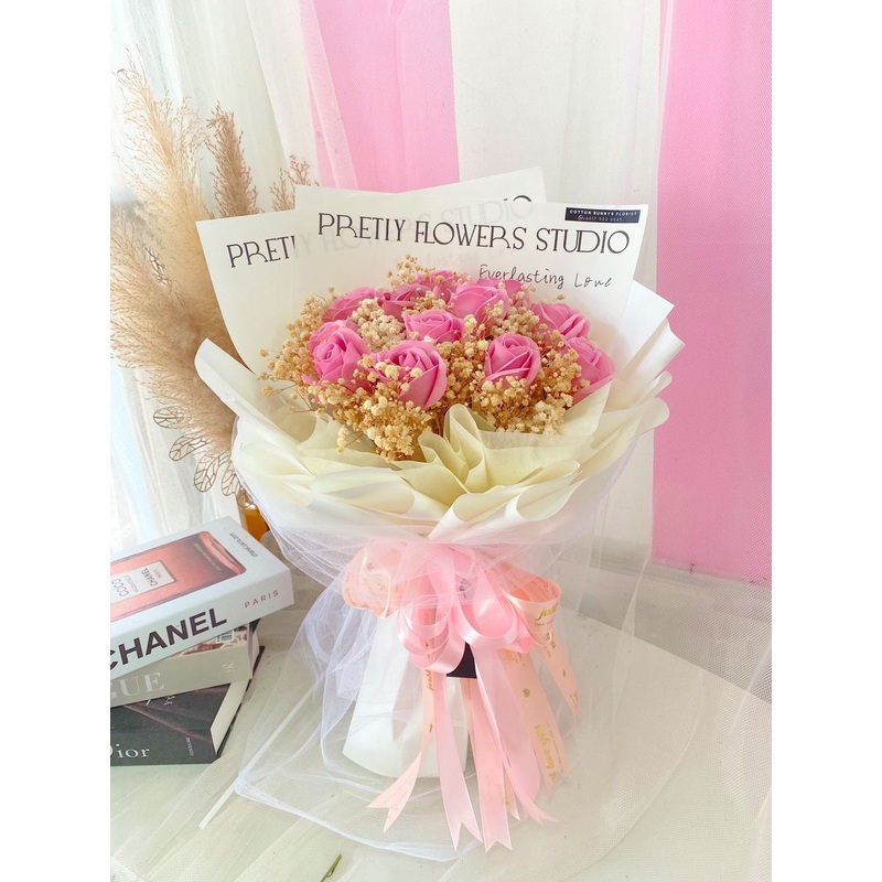 Soap Flower Bouquet  (Penang Delivery Only)