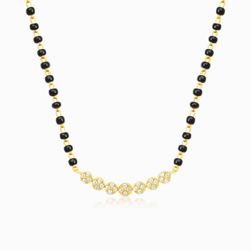 Golden Arc of Flowers Mangalsutra