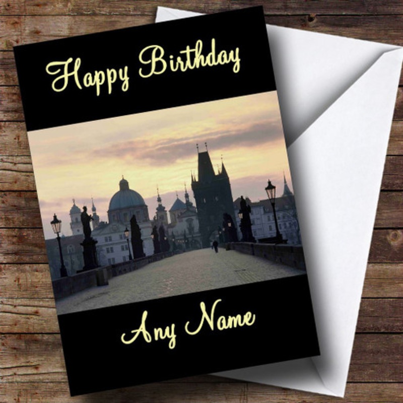 Prague Personalised Birthday Card – The Card Zoo