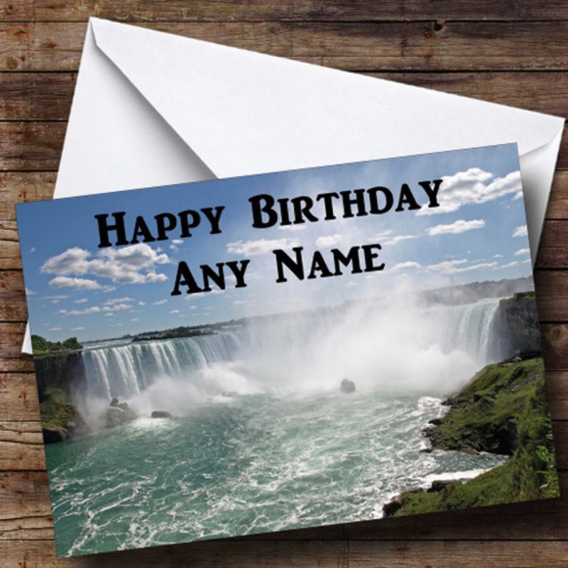 Niagara Falls Personalised Birthday Card – The Card Zoo