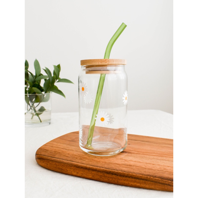 Glass Tumbler | Daisy Set Of 2 | (West Malaysia Delivery)
