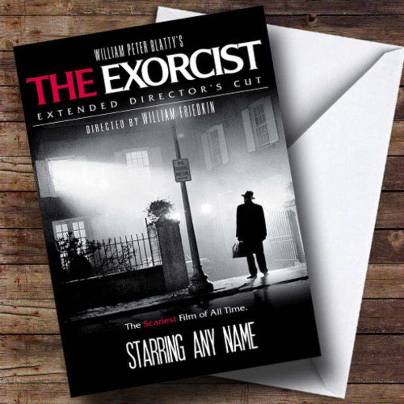 Spoof The Exorcist Movie Film Poster Personalised Birthday Card – The Card Zoo