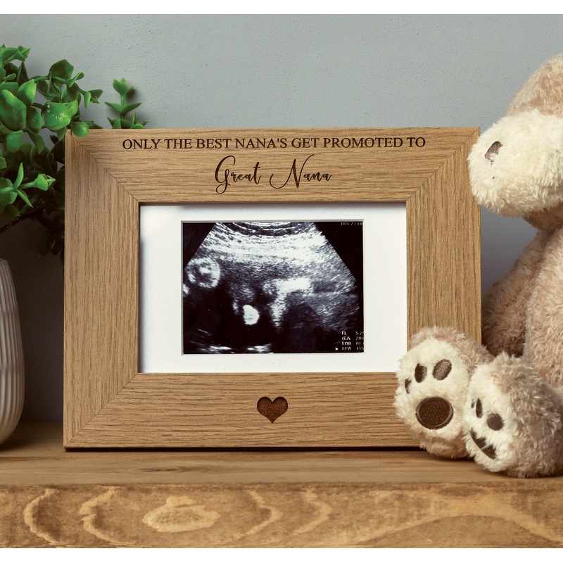The best Nana’s get promoted to Great Nana Baby Scan Frame