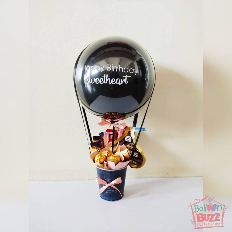 10inch Clear Bubble Hot Air Balloon with Chocolates