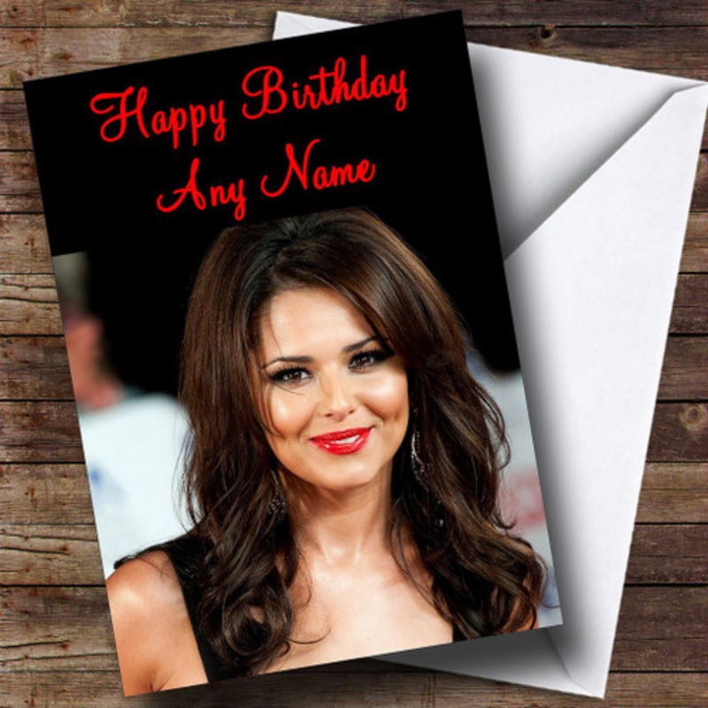 Cheryl Cole Red Lipstick Personalised Birthday Card – The Card Zoo