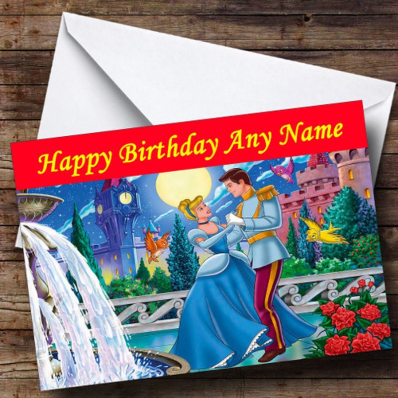 Dancing Cinderella Personalised Birthday Card – The Card Zoo