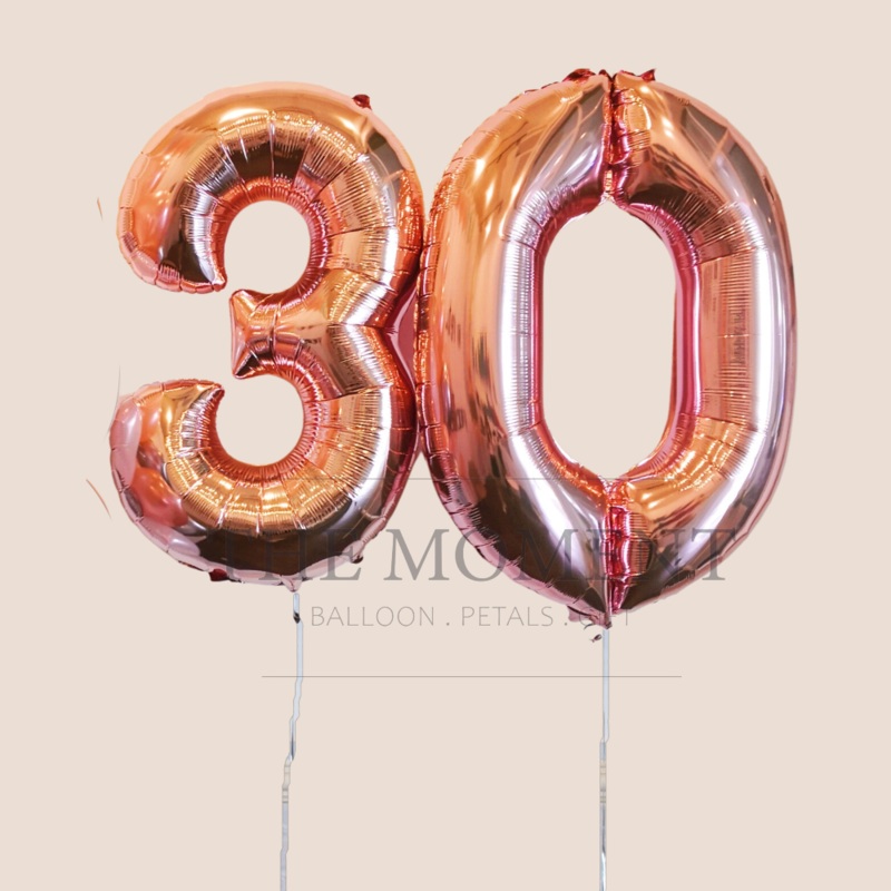 1 pcs 34 Helium Number Balloon (Kuching Delivery Only)