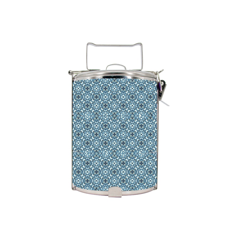 BDARI Tiffin Carrier – Blue Batik (Nationwide Delivery)