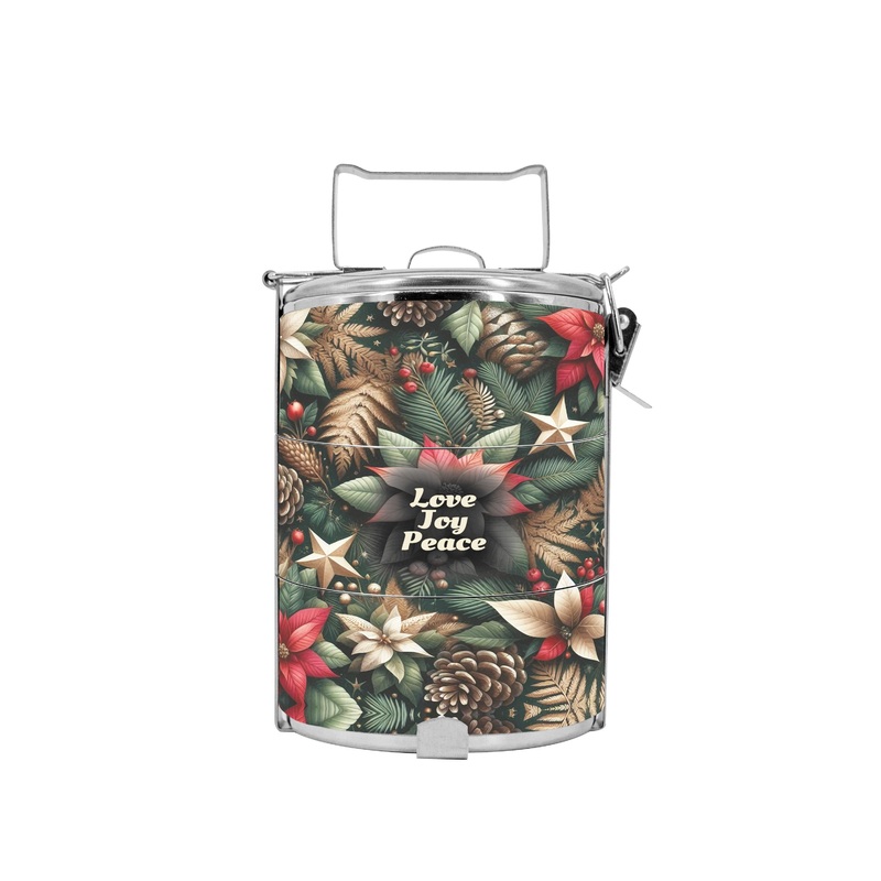 BDARI Tiffin Carrier – Love Joy Peace (Nationwide Delivery)