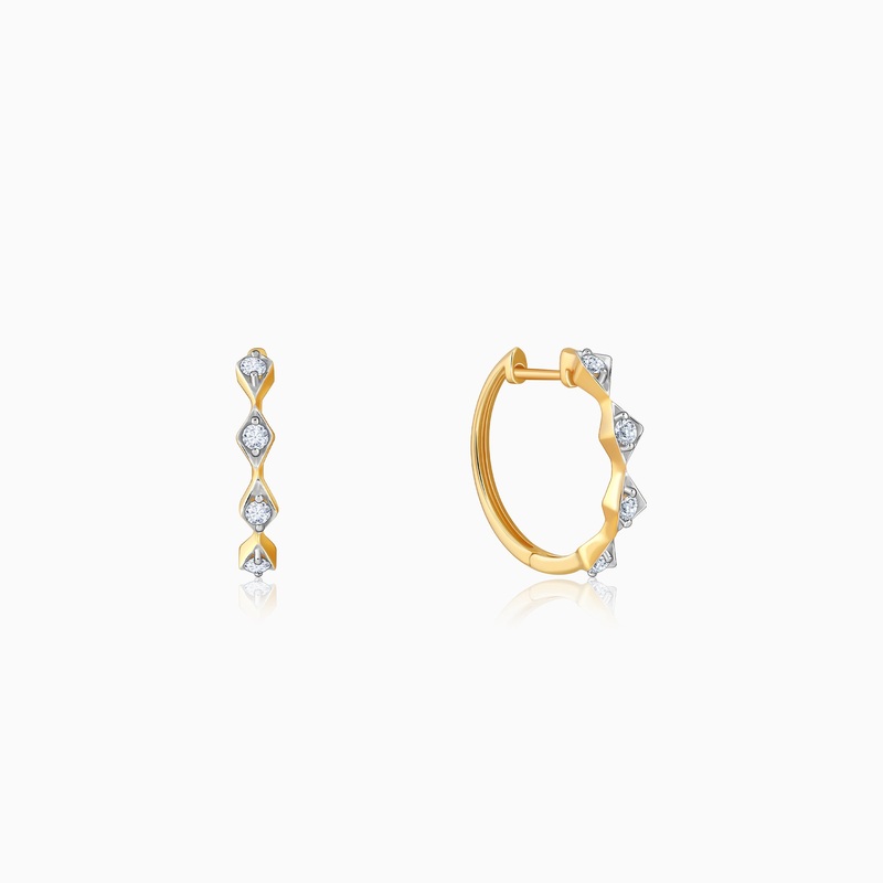 Gold EverBold Lab Grown Diamond Hoop Earrings